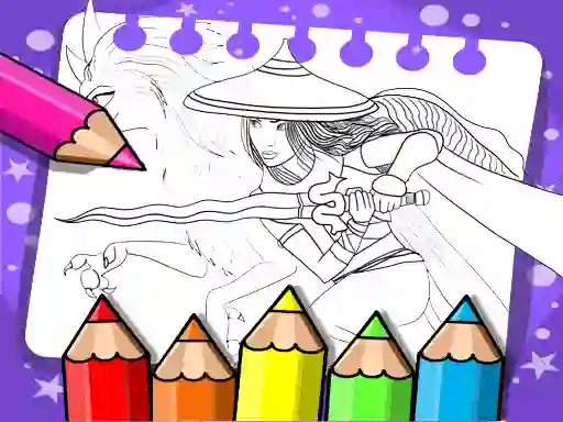 თამაში Raya And The Last Dragon Coloring Book ონლაინ