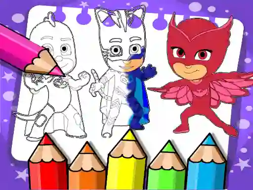 თამაში PJ Masks Coloring Book ონლაინ