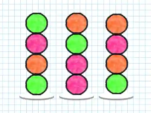 თამაში Ball Sort Paper Note ონლაინ