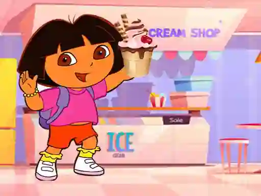 თამაში Ice Cream Maker With Dora ონლაინ