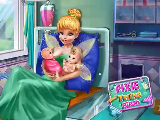 თამაში Pixie Twins Birth ონლაინ