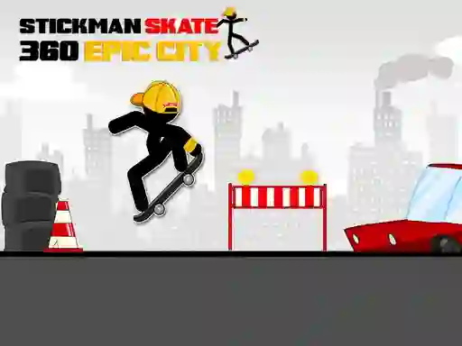 თამაში Stickman Skate 360 Epic City ონლაინ