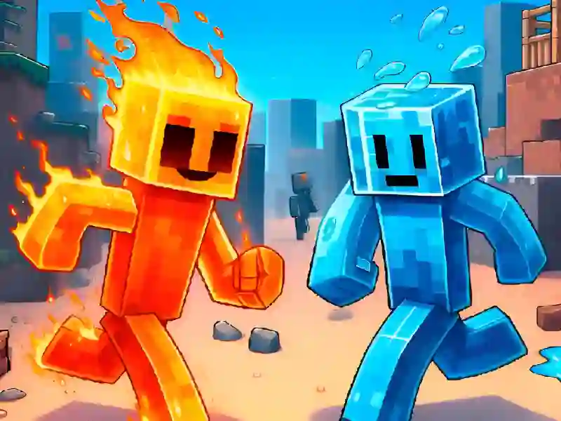 თამაში Fire and Water Stickman ონლაინ