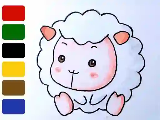 თამაში Baby sheep ColoringBook ონლაინ