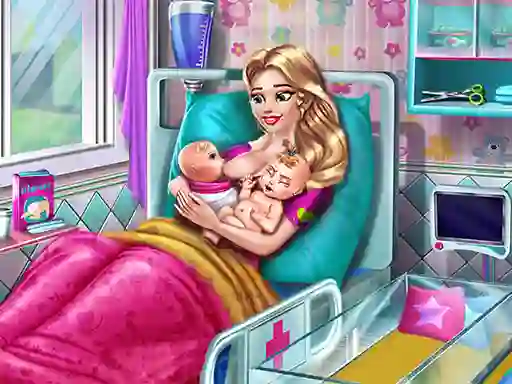 თამაში Mommy Twins Birth ონლაინ