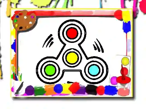 თამაში Fidget Spinner Coloring Book ონლაინ