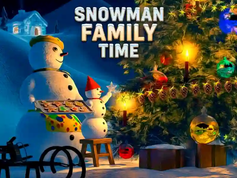 თამაში Snowman Family Time ონლაინ
