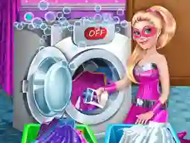 თამაში Superdoll Washing Capes ონლაინ
