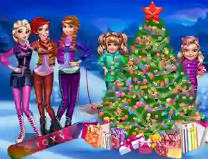 თამაში Princesses Christmas tree ონლაინ
