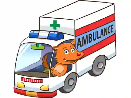 თამაში Cartoon Ambulance Puzzle ონლაინ