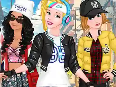 თამაში Princesses Sporty & Funky Day ონლაინ