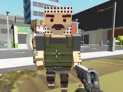 თამაში Block Pixel Cop: Gun Craft In Robbers World ონლაინ