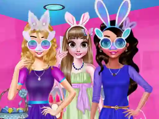 თამაში Funny Easter Girls ონლაინ