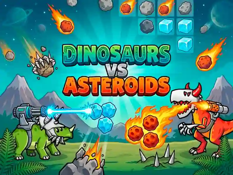 თამაში Dinosaurs vs Asteroids ონლაინ
