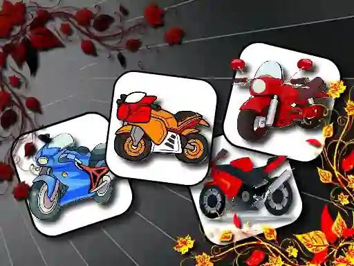 თამაში Cartoon Motorbikes Memory ონლაინ