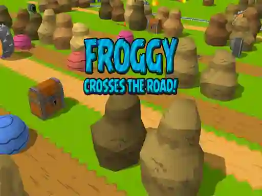 თამაში Froggy Crosses The Road! ონლაინ