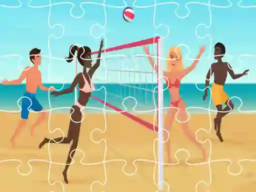 თამაში Beach Volleyball Jigsaw ონლაინ