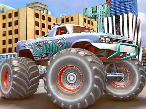 თამაში Monster Truck Stunt Driving Simulation ონლაინ