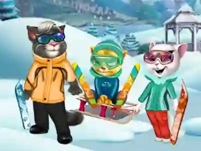 თამაში Cats Winter Fun ონლაინ