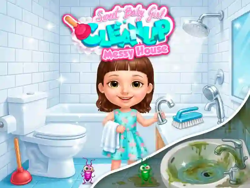 თამაში Sweet Baby Girl Cleanup Messy House ონლაინ