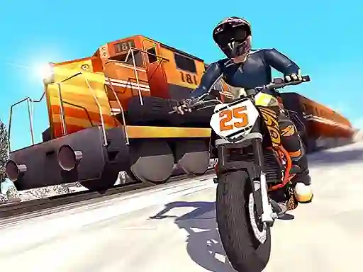 თამაში Trail Bike vs Train Race ონლაინ