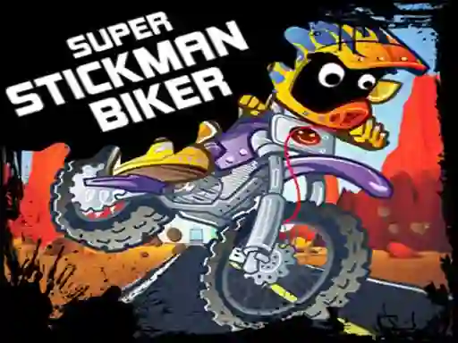 თამაში Super Stickman Biker ონლაინ