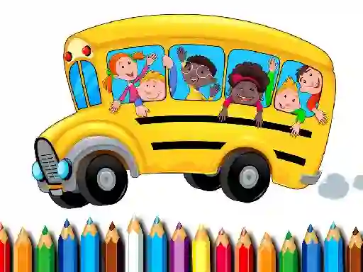 თამაში School Bus Coloring Book ონლაინ