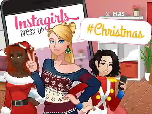 თამაში InstaGirls Christmas Dress Up ონლაინ