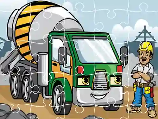 თამაში Construction Trucks Jigsaw ონლაინ