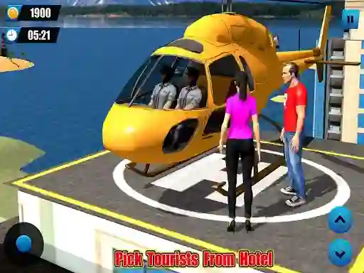 თამაში Helicopter Taxi Tourist Transport ონლაინ