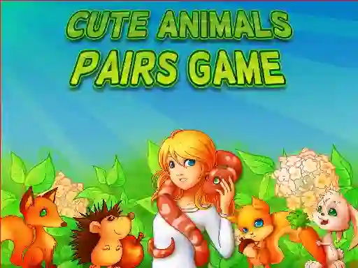 თამაში Cute Animals Pairs Game ონლაინ