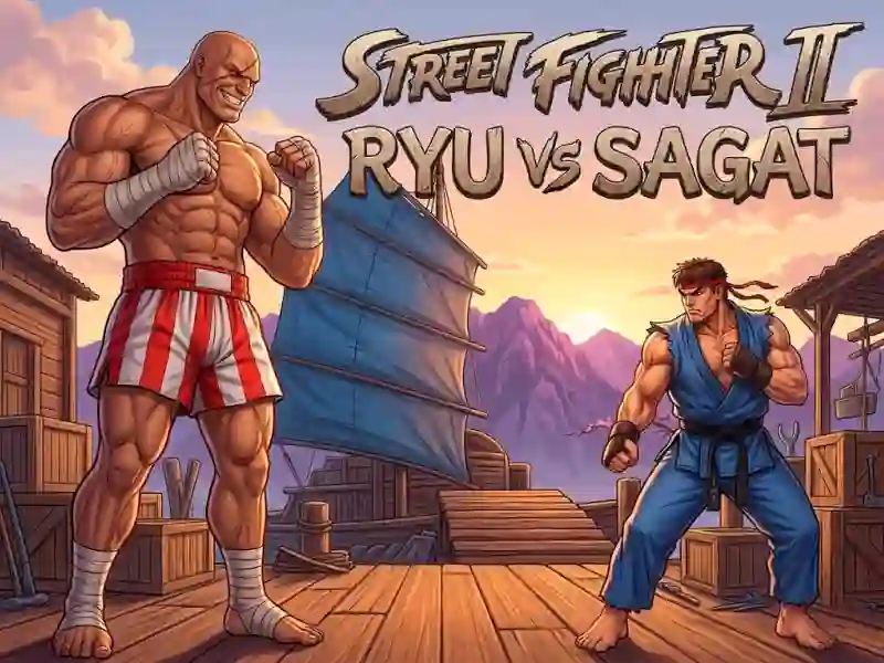 თამაში Street Fighter II Ryu vs Sagat ონლაინ