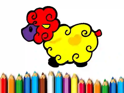 თამაში Baby Sheep Coloring ონლაინ