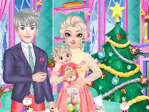 თამაში Frozen Family Christmas Preparation ონლაინ