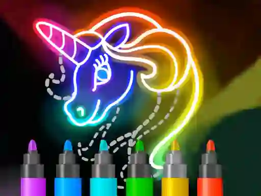 თამაში Learn to Draw Glow Cartoon ონლაინ