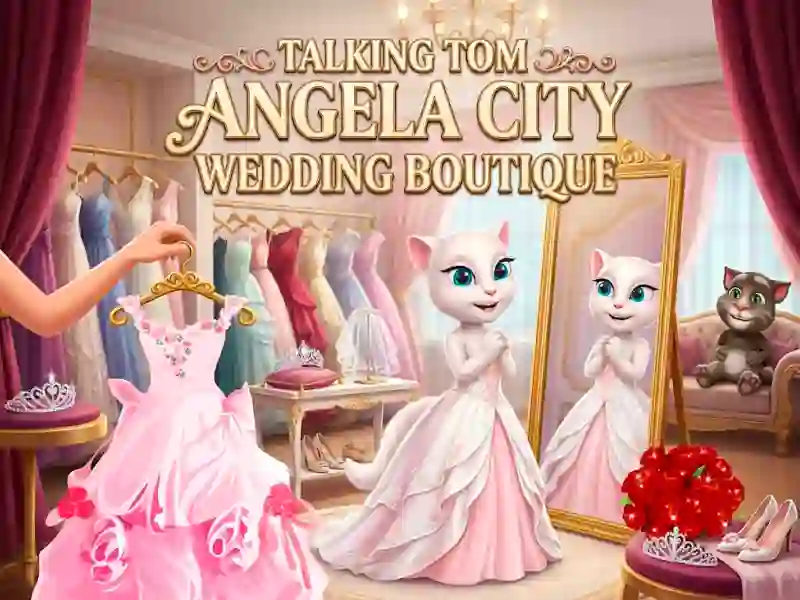 თამაში Talking Tom Angela City Wedding Boutique ონლაინ