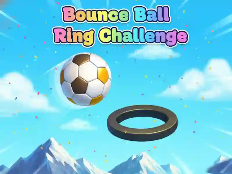თამაში Bounce Ball Ring Challenge ონლაინ