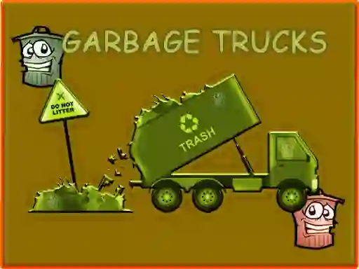 თამაში Garbage Trucks Hidden Trash Can ონლაინ