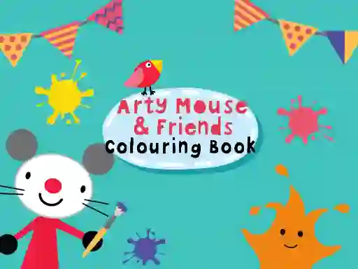 თამაში Arty Mouse & Friends Coloring Book ონლაინ