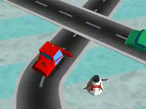 თამაში Traffic Run Christmas ონლაინ