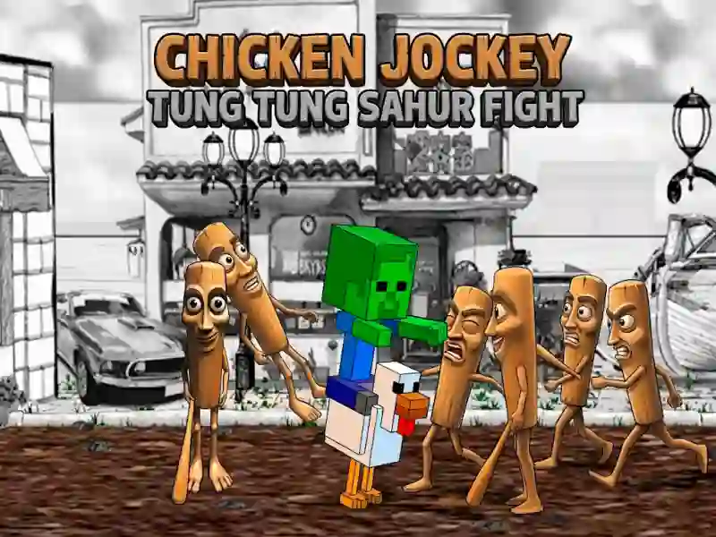 თამაში Chicken Jockey Tung Tung Sahur Fight ონლაინ
