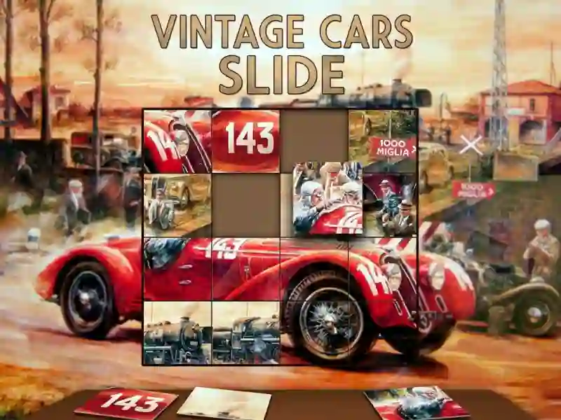 თამაში Vintage Cars Slide ონლაინ