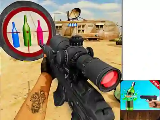 თამაში Sniper Bottle Shooting ონლაინ