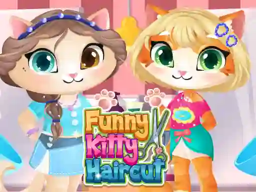 თამაში Funny Kitty Haircut ონლაინ