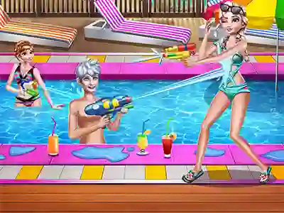 თამაში Sisters Pool Party ონლაინ
