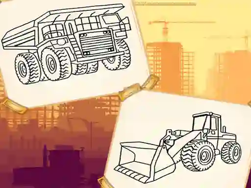 თამაში Construction Trucks Coloring ონლაინ