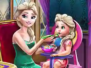 თამაში Ice Queen Toddler Feed ონლაინ