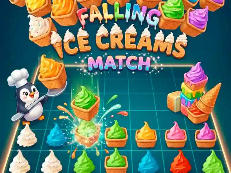 თამაში Falling Ice Creams Match ონლაინ