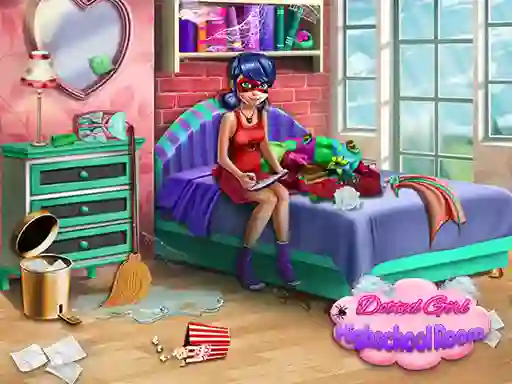 თამაში Dotted Girl: Highschool room ონლაინ