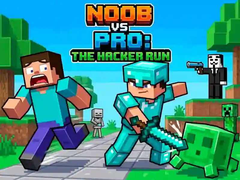 თამაში Noob vs Pro Help Hacker danger Hacker ონლაინ